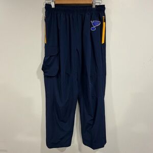 St. Louis Blues Fanatics Authentic Pro Rink Unisex Navy Pants Size M NWT